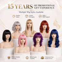 Perruque courte bob dégradée gris argenté de qualité supérieure avec frange, cheveux synthétiques résistants à la chaleur pour femmes, OEM