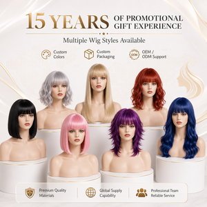 <span class=keywords><strong>Perruque</strong></span> courte bob dégradée gris argenté de qualité supérieure avec frange, cheveux synthétiques résistants à la chaleur pour femmes, OEM - Product Image 6