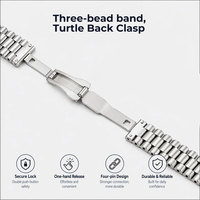 Bracelet en acier poli multi-perles avec fermoir tortue, fin et lisse, anti-rayures, universel, pour personnalisation DIY, style minimaliste et professionnel
