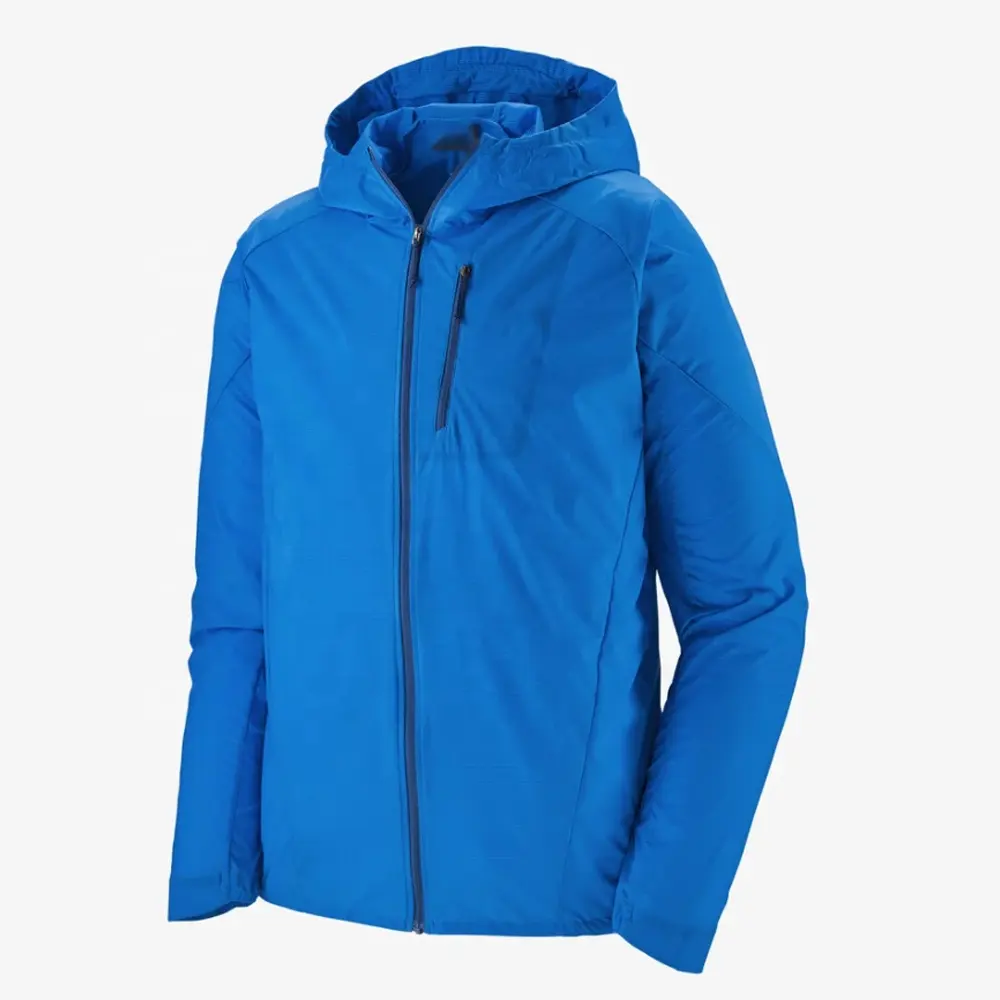 Water Repellent Windbreaker Hooded With Mobile Pocket