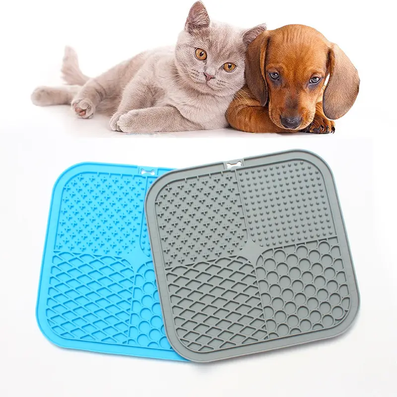 2023 Popular Design Silicone Dog Lick Pad Slow Treater Feeder Mat Pet Lick Mat Dog Silicone With Suction Cups