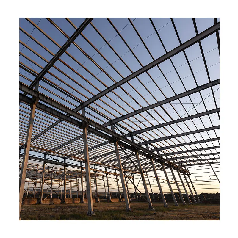 Estructura de acero ligero de taller prefabricado de gran envergadura de alta calidad para almacén de construcción de cobertizo de metal