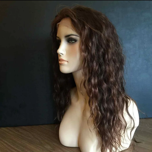 ผมแท้แบบเวอร์จิ้นธรรมชาติ สีธรรมชาติ แบบลอนลึกคลื่นหลวมสไตล์พม่า สำหรับทำวิกผม พร้อมเชือกผูกผมแบบ 360 องศา - Product Image 1