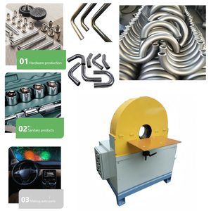 Anti-Clogging <strong>Sand</strong> Belt <strong>Grinder</strong> - Precision Finishing for Curved Metal Pipes - Product Image 4