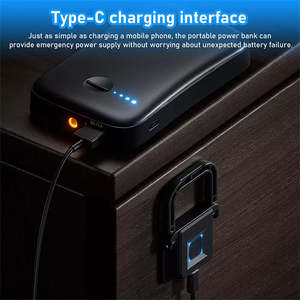 टिकाऊ धातु एंटी-चोरी सुरक्षित फिंगरप्रिंट दरवाजा सुरक्षा गृह कार्यालय क्लाउड नियंत्रण बुद्धिमान फर्नीचर दराज कैबिनेट लॉक - Product Image 4