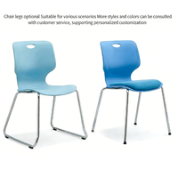 Chaises de restaurant au design moderne, chaises de salle à manger en plastique empilables pour l'extérieur, pour usage scolaire