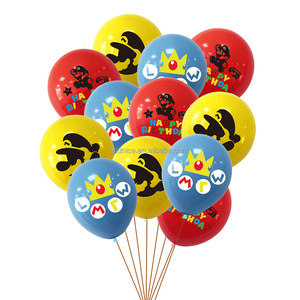 Joli Super <span class=keywords><strong>Mario</strong></span> thème fête ensemble décoration fournitures enfants <span class=keywords><strong>Mario</strong></span> <span class=keywords><strong>jeu</strong></span> Figure anniversaire tirer drapeau ballon ensemble cadeaux d'anniversaire - Product Image 5