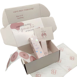 Emballage personnalisé pour flacon cosmétique, <span class=keywords><strong>bombe</strong></span> de bain pour cils, boîtes d'expédition <span class=keywords><strong>en</strong></span> papier ondulé pour l'emballage avec adhésif auto-collant - Product Image 2