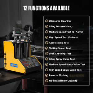 <span class=keywords><strong>Limpiador</strong></span> y Probador de Inyectores de Combustible AUTOOL CT150 para Autos y Motocicletas, <span class=keywords><strong>Limpiador</strong></span> Ultrasónico de <span class=keywords><strong>Gasolina</strong></span> e Inyección para Autos de 4 Cilindros, 110V 220V - Product Image 4