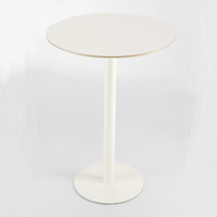 Ensemble table haute et chaise pivotante de style scandinave moderne, design original, norme ANSI/BIFMA, avec structure en acier