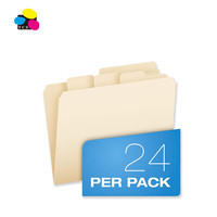 Carpeta de Archivo de Papel Manila Impresa con UV, Tamaño Carta, 11pt, con 3 Bolsillos de Diferentes Tamaños (1/2, 1/3, 1/5) y Pestañas Cortadas para Uso en Oficina/Escuela/Juzgados