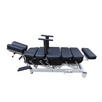 Table de massage chiropratique professionnelle moderne avec mécanisme de descente 2-en-1 multifonctionnel, cadre en fer, OEM, pour salon