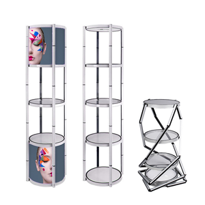 Escaparate plegable de alta calidad, pantalla de aluminio, fácil de instalar, Torre giratoria emergente para <span class=keywords><strong>Expo</strong></span> - Product Image 1