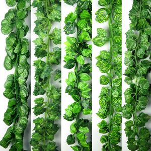 Vigne artificielle de pomme verte, plantes vertes pour la décoration de la maison, panier suspendu vert pour la décoration murale, panier suspendu vert pour ananas - Product Image 6
