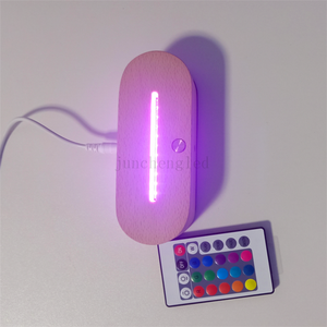 Diyled-base de madera acrílica luminosa, adornos creativos de madera maciza, base de luz nocturna 3d - Product Image 2