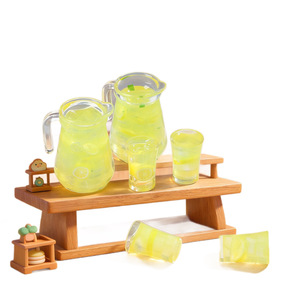 Ensemble de mini-limonade Lanshuo en résine, accessoires pour maison de poupée, modèle de jouet pour enfants - Product Image 5