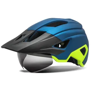 Factory Wholesale ODM OEM Mountain Bike Helmets Cpsc Approved Dirt Bike Casco De Bicicleta Con Lentes With Lights