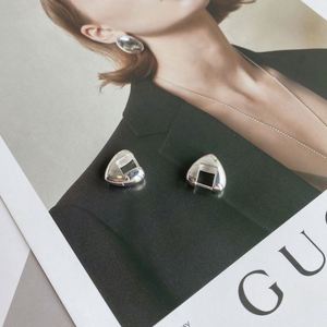 Dylam Dainty Collection Rhodium Plated <b>Sterling</b> <b>Silver</b> Fancy Shape <b>Stud</b> <b>Earrings</b> Made with 925 <b>Sterling</b> <b>Silver</b> - Product Image 6