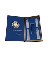 Boîte à parfum magnétique rigide de luxe personnalisée avec insert en EVA et fenêtre pour emballage de cadeaux de parfum, boîtes en papier, emballage d'huile essentielle