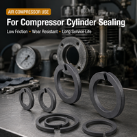 Joint d'étanchéité pour piston de compresseur en PTFE pour cylindre de compresseur d'air, faible friction, taille personnalisée OEM