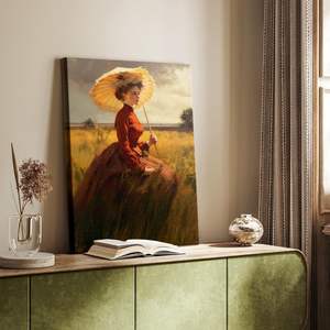 Décoration intérieure moderne Art mural-Robe <span class=keywords><strong>rouge</strong></span> Femme <span class=keywords><strong>abstraite</strong></span> Portrait sur toile Figure et portraits Peintures Décoration murale élégante - Product Image 2