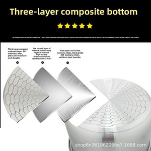 Pot intérieur en acier inoxydable de 5,5 tasses - compatible avec le modèle <span class=keywords><strong>Tiger</strong></span> JBV-A10U. fabriqué en acier inoxydable 316/304. Pas de <span class=keywords><strong>cuiseur</strong></span> à <span class=keywords><strong>riz</strong></span> - Product Image 2