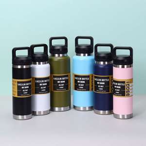 600ml 800ml 1100ml 304 Stainless Steel Vacuum Insulated <b>Bottle</b> with Carry Handle Lightweight Hiking <b>Flask</b> for Outdoor Camping - Product Image 2