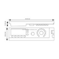 Placa de Control para Lavadora WS-2500 LCD - Controlador Universal de Motor para Lavadora con Todas las Funciones, 15 Programas y 6 Niveles de Agua