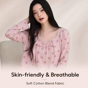 Ensembles de pyjamas pour femmes 3 pièces, vêtements de détente automne-hiver, 95% viscose de bambou, 5% élasthanne, vêtements de nuit doux pour femme, pyjama modal homme - Product Image 3