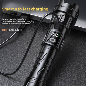 Lampe de plongée LED blanche haute intensité rechargeable longue durée, résistante aux chutes, avec zoom et mise au point, portable, ultra-lumineuse, 100-200m - Product Image 6
