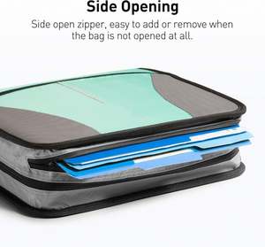 Free Sample BSCI Family Document Organizer <b>3</b> <b>Ring</b> Zipper <b>Binder</b> Professional with Expanding File and Shoulder Strap - Product Image 4