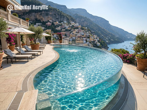 Piscina de Acrílico Transparente, Piscina de PMMA Transparente de Tamaño Personalizado en Venta para Villas de Lujo, Hoteles y Hostales - Product Image 2
