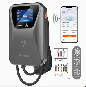 Chargeur mural pour véhicules électriques domestiques 7kW 11kW 22kW Type1 Type2 NFC LCD Smart Wallbox pour véhicules électriques à énergie nouvelle - Product Image 2