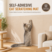 Tapis à gratter auto-adhésif pour chat, protège-meubles canapé, tapis côtelé à coller pour porte et canapé