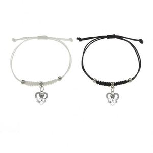 2 Pcs/set Love Heart Magnet Attract Bracelet for <b>Men</b> Women Love Pendent Couple Rope Chain Bracelets Valentine's Day Gift - Product Image 3