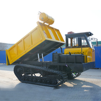 Hochwertiger 8-Tonnen 9-Tonnen Hydraulischer Raupenkipper Erdbewegungsmaschine Mini-Dumper Landwirtschaftlicher Allterrain-Mini-Kipper