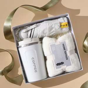 Promotional New Arrival Luxury Wedding Corporate Gift Sets Custom Logo Silk Screen Printed Giveaway for Office Business