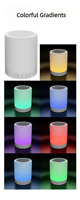 Lampe tactile LED rechargeable DC avec logo personnalisé, haut-parleur sans fil, design minimaliste en ABS, portable