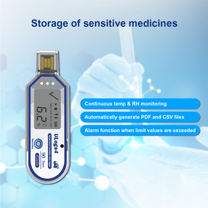 Registradores de datos de humedad y temperatura desechables Registrador de temperatura Usb 90 días para almacenamiento de vacunas médicas Entrega - Product Image 4