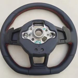 Volant sport en cuir JIANSHAN TF-0027 pour Volkswagen <span class=keywords><strong>Golf</strong></span> MK6/MK7/MK7.5/GTI/<span class=keywords><strong>GTD</strong></span>/GTE/R Passat B8 Polo - Product Image 5