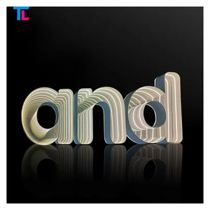 Miroir infini 3D à LED personnalisé lettrage lumineux en résine Abyss Logo arrière pour bureau - Product Image 6