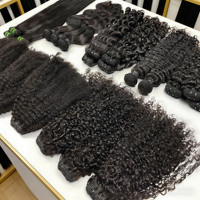 Perruques en cheveux humains vierges de haute qualité, coupe pixie bouclée, pour femmes noires, couleur noir naturel, vente en gros