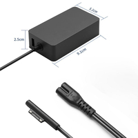 Chargeur Surface Pro Cordons adaptateur d'alimentation secteur 65W Compatible avec pour Microsoft surface pro