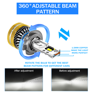 Phares LED haute luminosité 130W 30000LM 6000K pour <span class=keywords><strong>Audi</strong></span> A3 pour X5, compatibilité universelle, ampoules Canbus H7/H11/H4 - Product Image 5