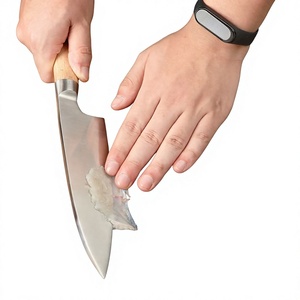 Couteaux de chef japonais, lame en acier inoxydable, manche en bois, forgés à la main, finition satinée, utilisation pour droitier, couteaux de cuisine - Product Image 2