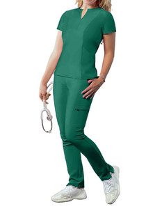 美容サロン用ユニフォームスクラブショートブラウスセット看護師用看護師女性用ユニフォームイスラム教徒の服 - Product Image 5