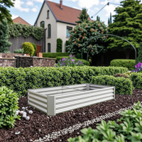 Lot de 2 Kits de Jardinières Classiques en Acier Galvanisé 6x3x1ft – Kits de Propagation Extérieurs Écologiques pour Légumes, Fleurs et Herbes
