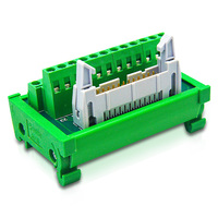 Adaptador de bloque de Terminal de enchufe de IDC-C, relé PLC, estación, carril DIN, módulo de bloque de relé, caja de empalme