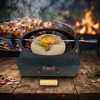 Kit de rôtissoire professionnel KIMSTONE en acier inoxydable pour barbecue au charbon Kamado - Accessoires de barbecue avec caractéristiques imperméables et résistantes à la chaleur