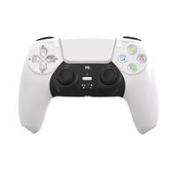 Manette sans fil noire et blanche avec joystick TURBO/prise casque - Haut-parleurs intégrés compatibles avec la console P-S5